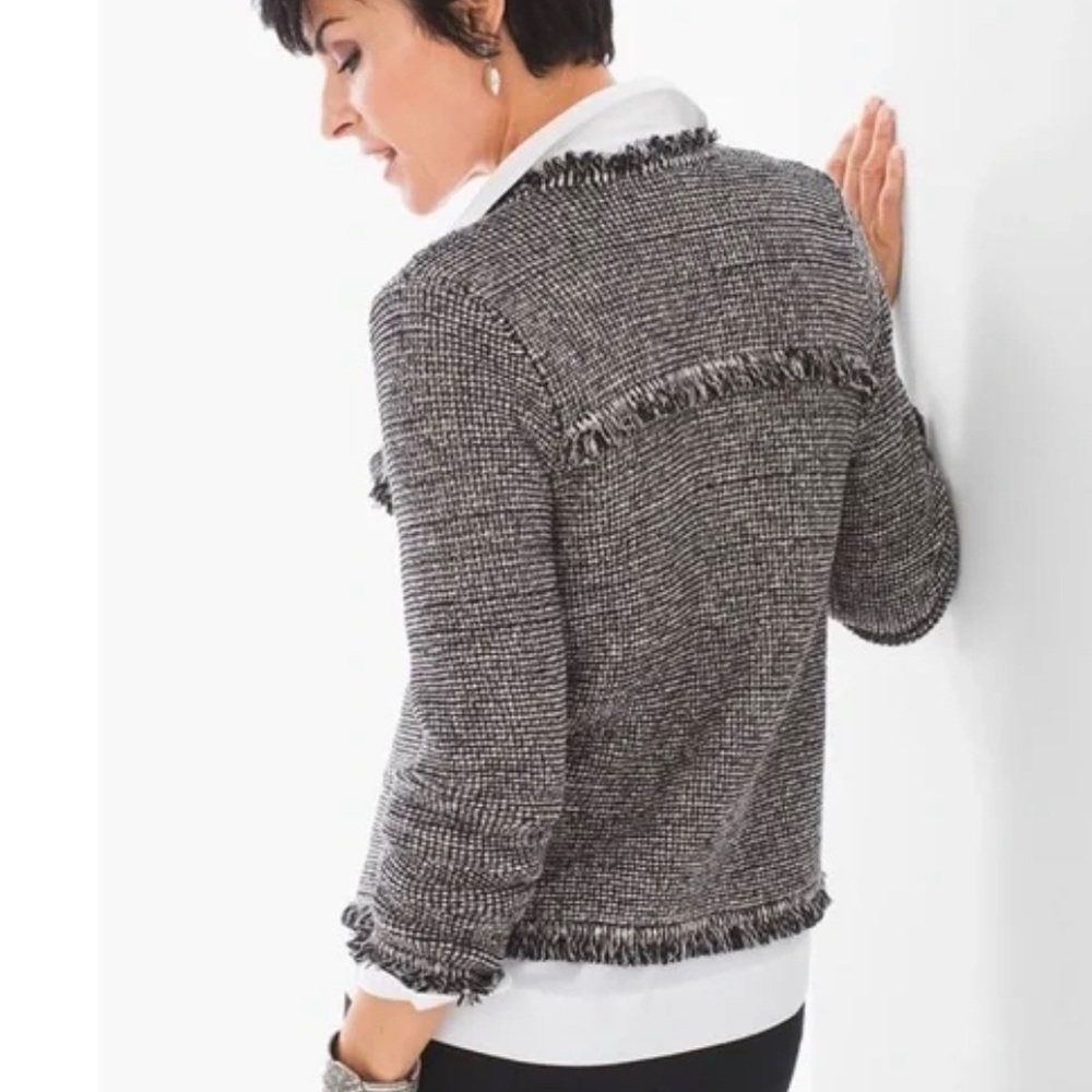 Snazzy Chicos size 3 sweater jacket NWT - Picture 3 of 11